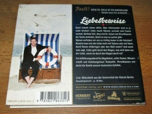 CDs: Dr.Eckart von Hirschhausen - Liebesbeweise – Gebraucht aus St.Galllen von elkaphone 1