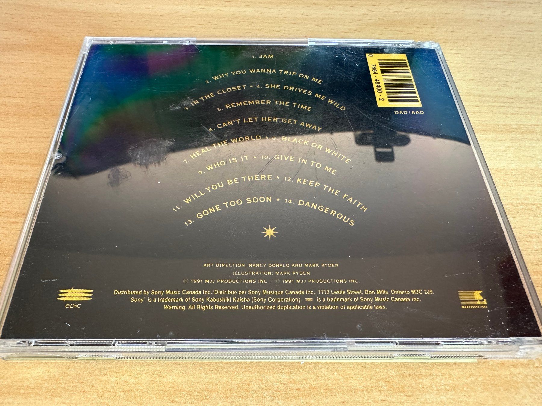 CD: Michael Jackson – Dangerous – Usato da Rikon im Tösstal venduto da Alpenmutz 1