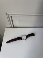 Kapten & Son Damenuhr Roségold mit braunem Lederarmband