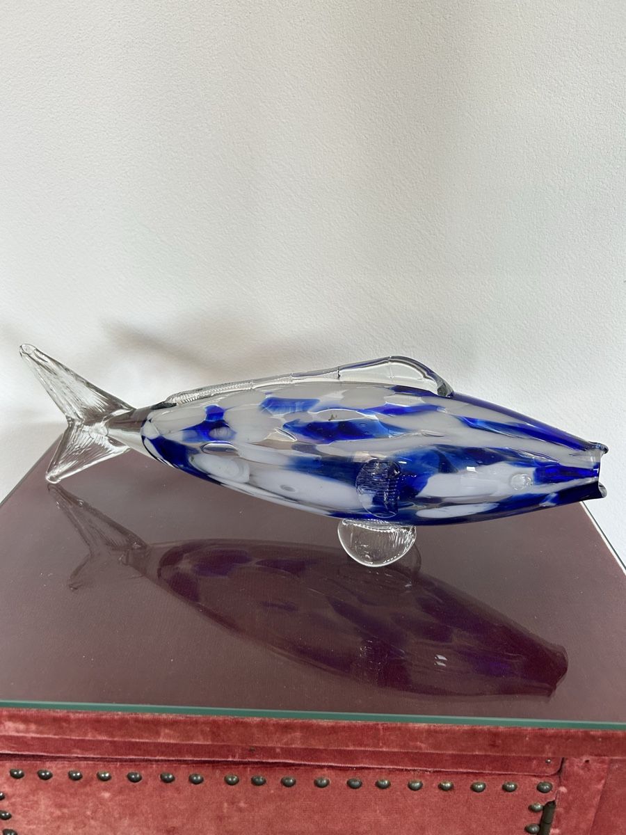 Murano Statuette: Murano Glas Fisch – Usato da Meilen venduto da chr_5xzm 1