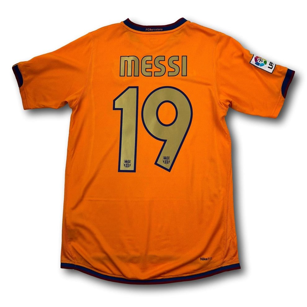 FC Barcelona Canottiere & Pantaloni: FC Barcelona - 2006-07 - Heim - S - Nike - Messi – Usato da Bolligen venduto da ToTheJerseyEquipment