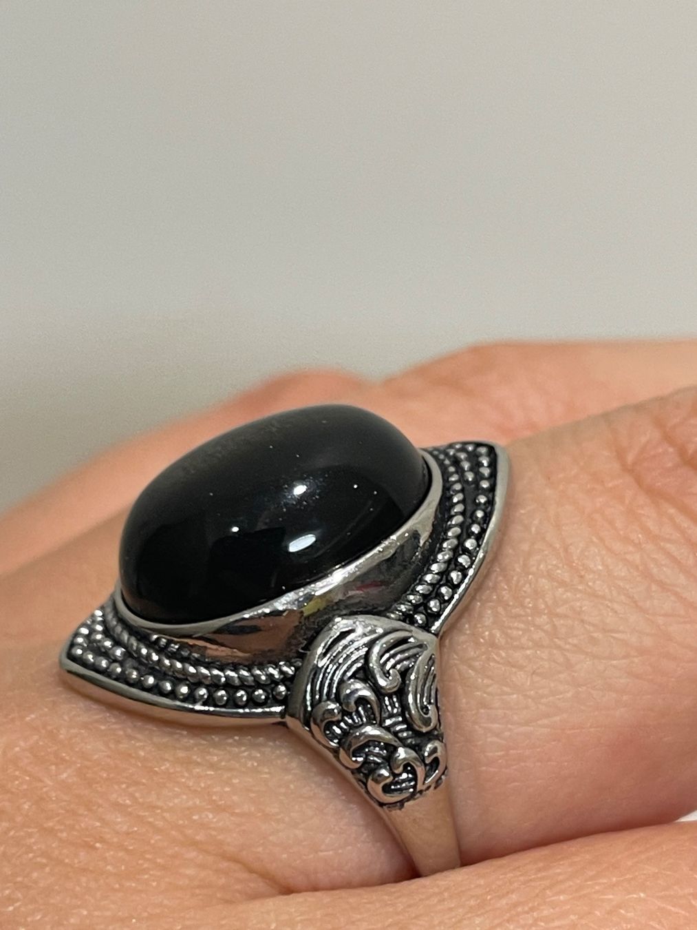 Ringe: Vintage Gold Obsidian Ring – Neu und originalverpackt aus Schiers von sisikristall 2