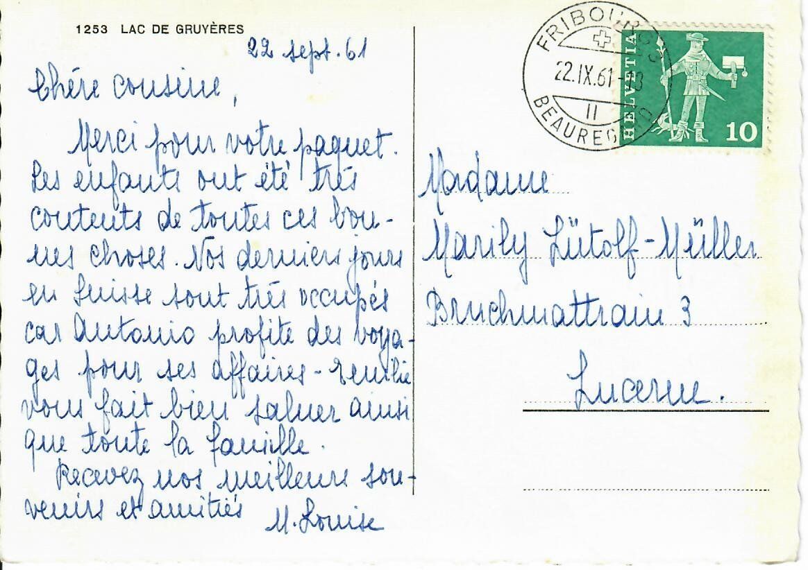 Cartoline postali: Lac de Gruyères – Usato da Hochdorf venduto da Ziegel-16 1