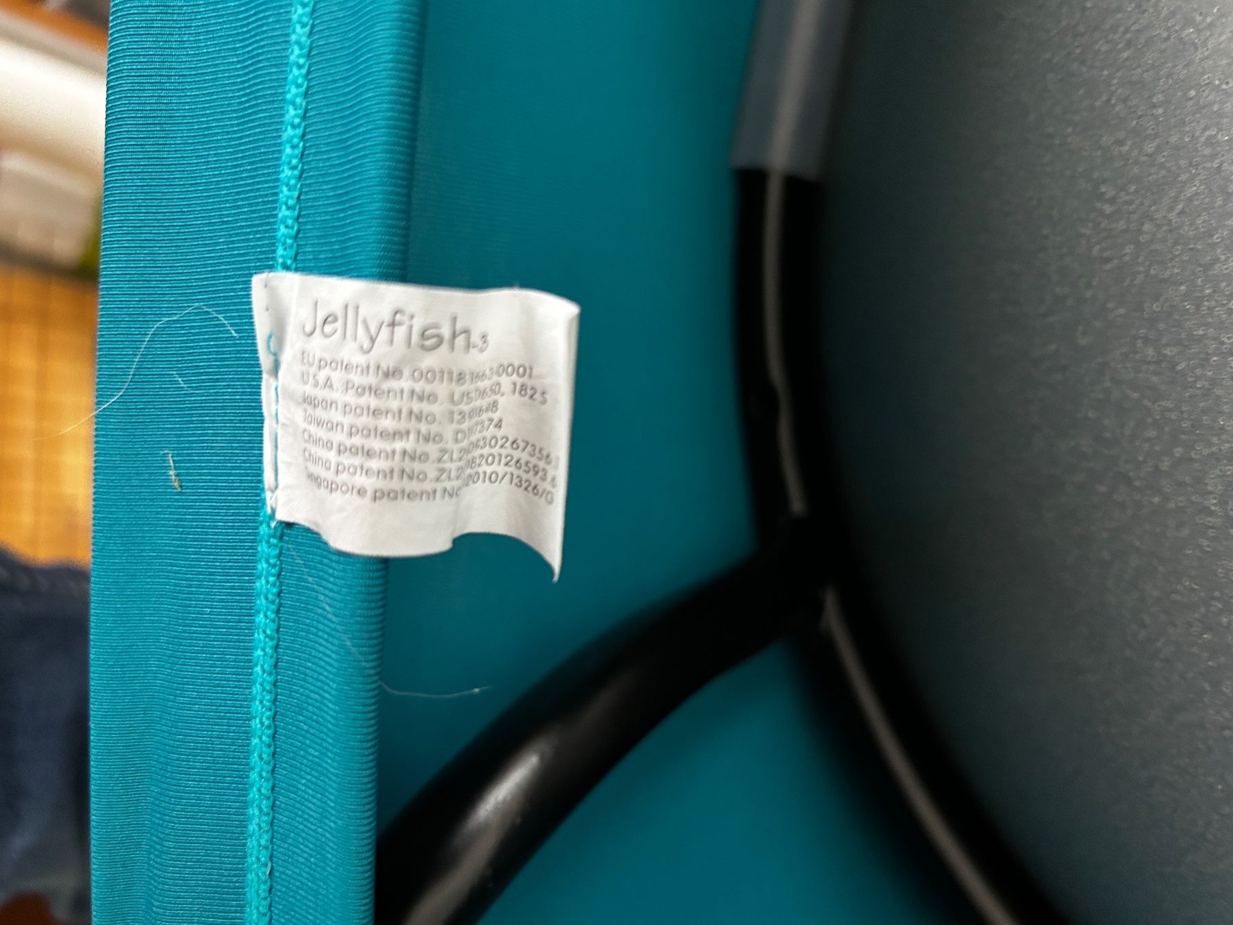 Hocker: Jellyfish Sitzball mit Bezug türkis ergonomisch – Gebraucht aus Lüsslingen von Piper 2