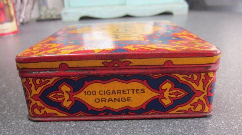 Altro in Decorazioni & Accessori: Blechdose TURMAC Orange, 100 Cigarettes – Usato da Bischofszell venduto da Pfau0 4