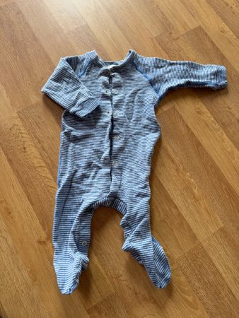 Wollpyjama / Strampler 62/68 Wolle