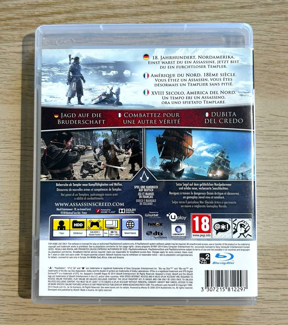 Sony Giochi: Assassins Creed Rogue PS3 – Usato da St. Gallen venduto da Alpine.Arcade 1