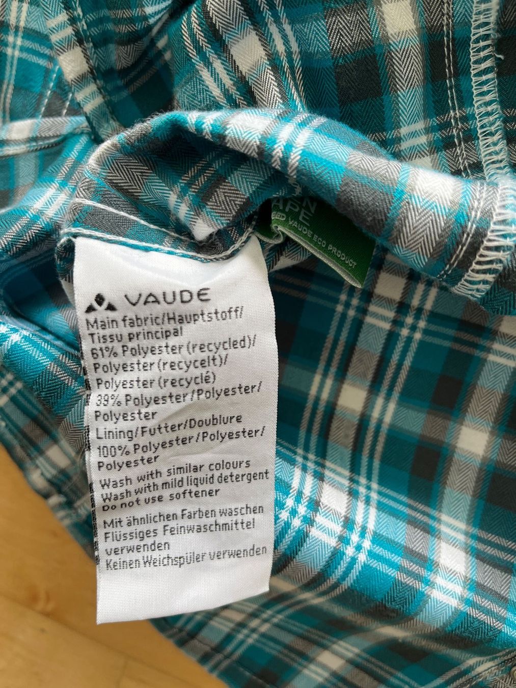 Camicette: Vaude robustes Damen-Hemd Gr. 38/S, Kariert – Usato da Wetzikon ZH venduto da jusc710 2