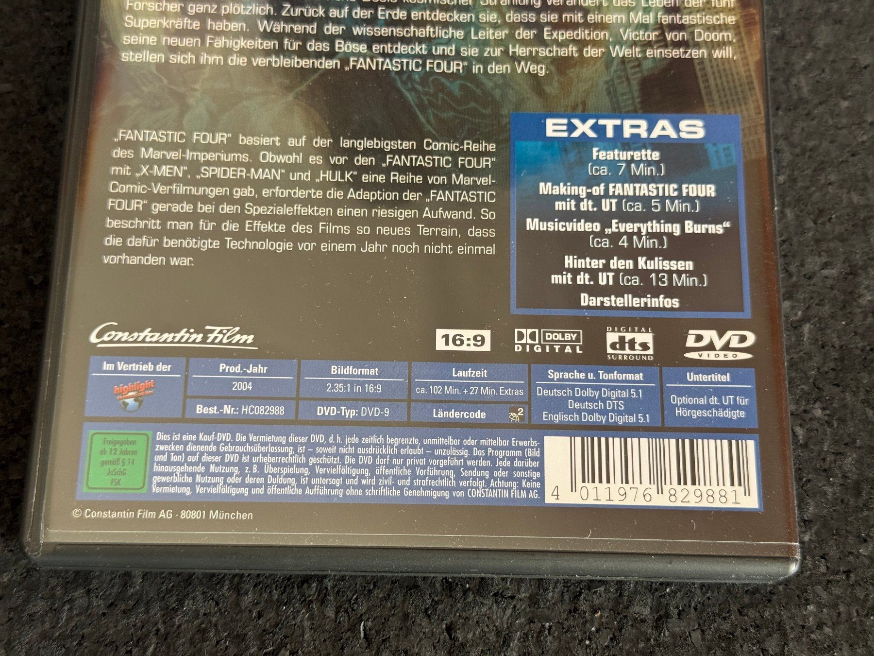Alle DVDs: Fantastic 4 Four DVD DE/EN – Gebraucht aus Fribourg von tschjoly 3
