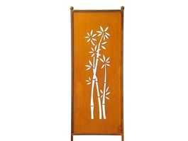 Sichtschutz Trennwand Bambus Rost 52 x 165cm