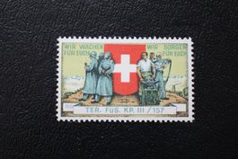 TER. FÜS. KP. III/157 WIR WACHEN FÜR EUCH WIR SORGEN FÜR EUC