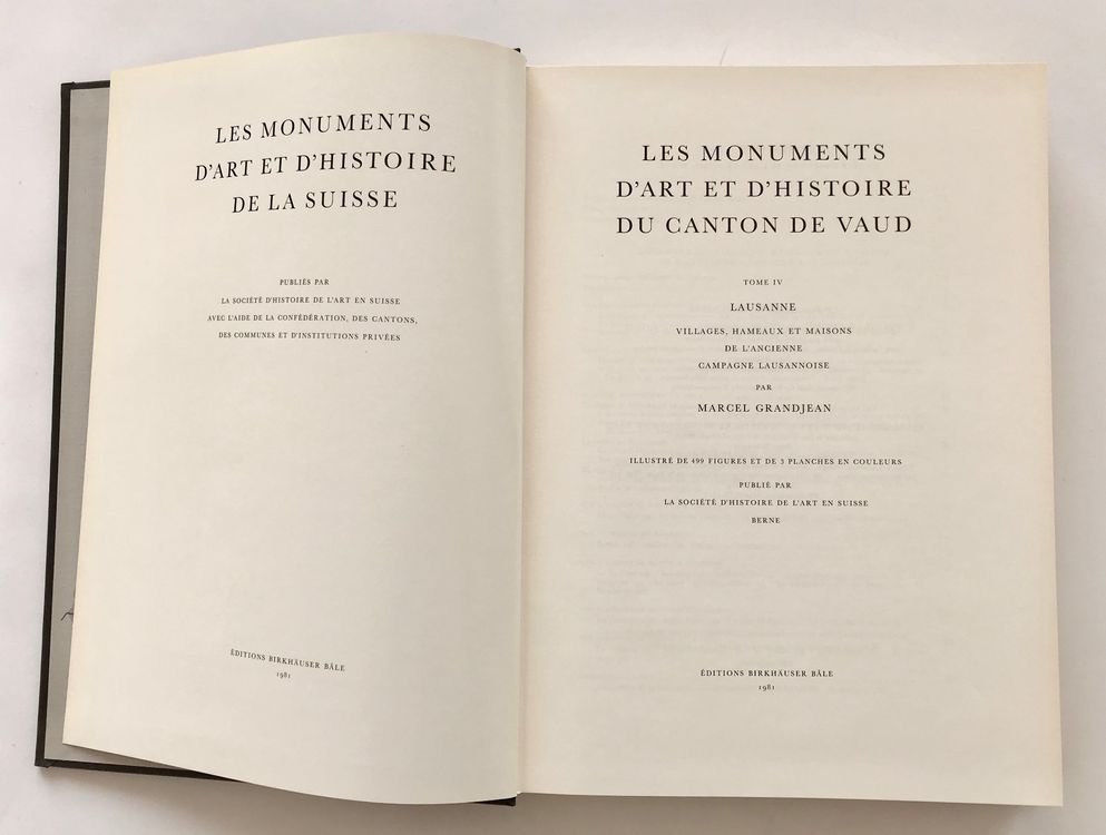 Les monuments d'art et d'histoire du canton de Vaud,4 tomes 5
