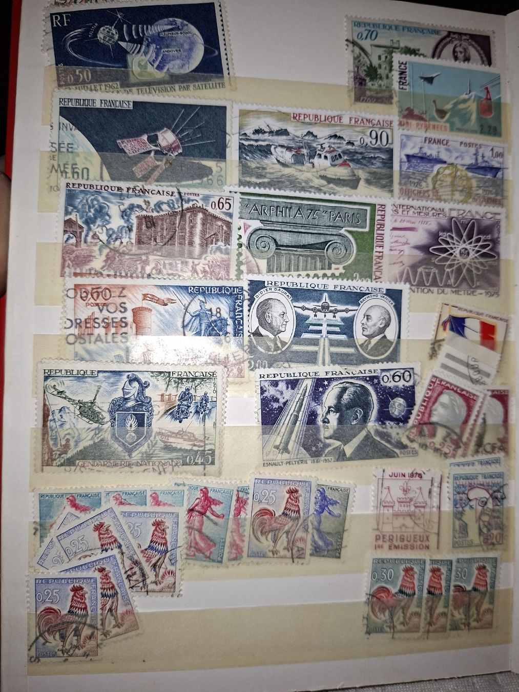 Alle Briefmarken: Sammlunh Frankreich  – Gebraucht aus Balgach von SIMEON27 1