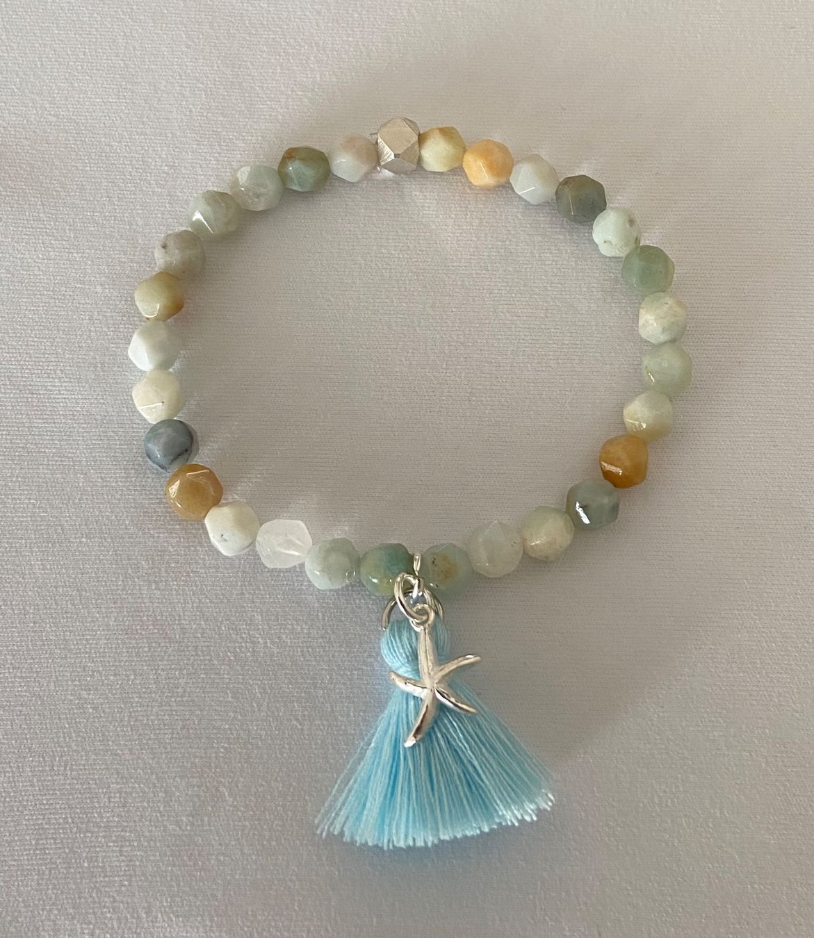 Armbänder & -reifen: Edelstein Armband Amazonit facettiert mit Silber auf Mass – Neu und originalverpackt aus Zuzwil SG von Lemliskat 2