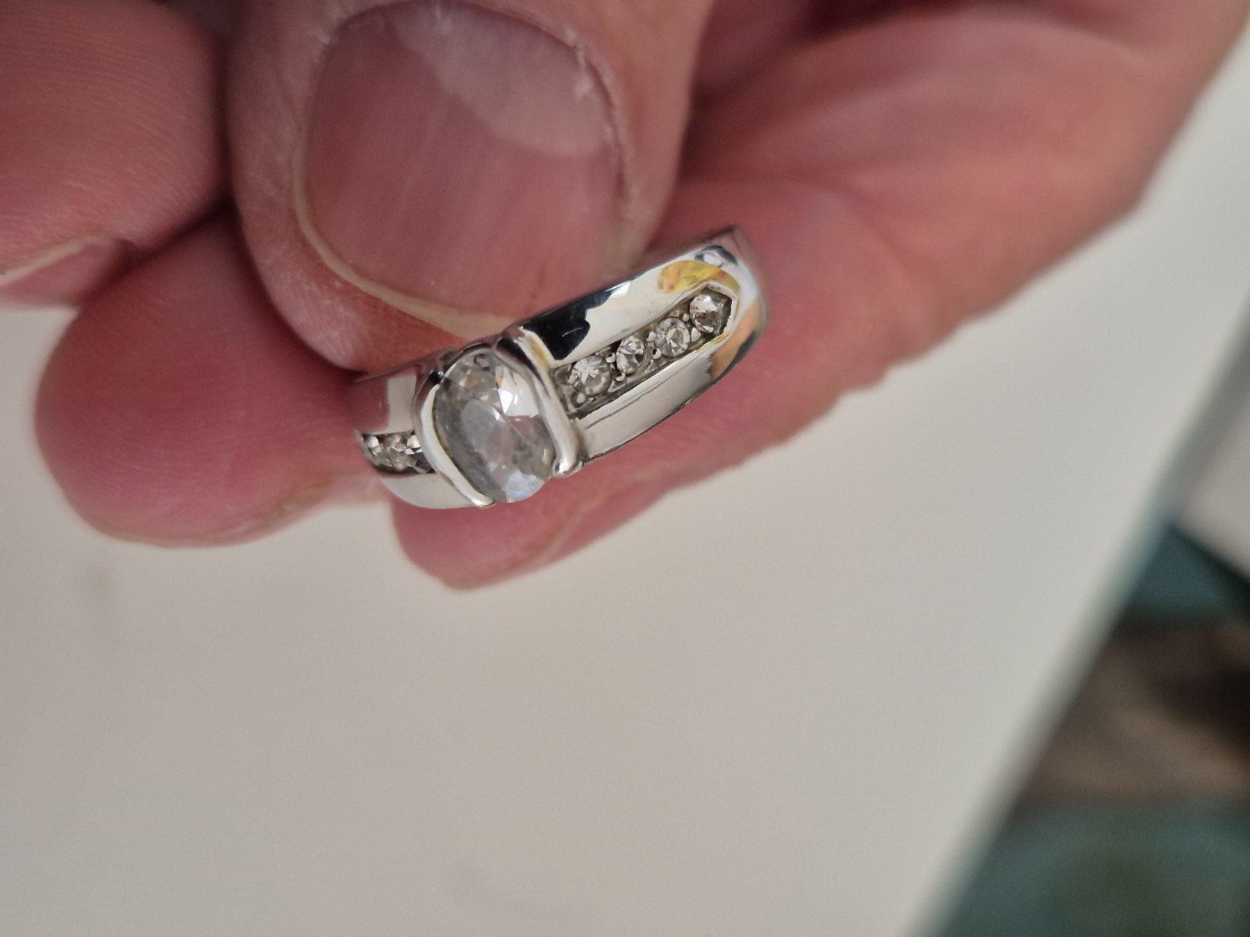 Anelli: Schmuck Ring Zirkonia Steinen Modeschmuck Unisex – Usato da Russikon venduto da dav_fqm6 3