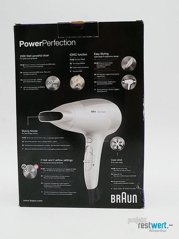 Braun Asciugacapelli: BRAUN Satin Hair 3 – Nuovo (secondo la descrizione) da Winterthur venduto da Restwert_Winterthur 3