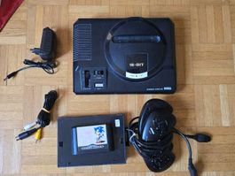 SEGA Mega Drive Konsole mit Sonic – 2 Controller –