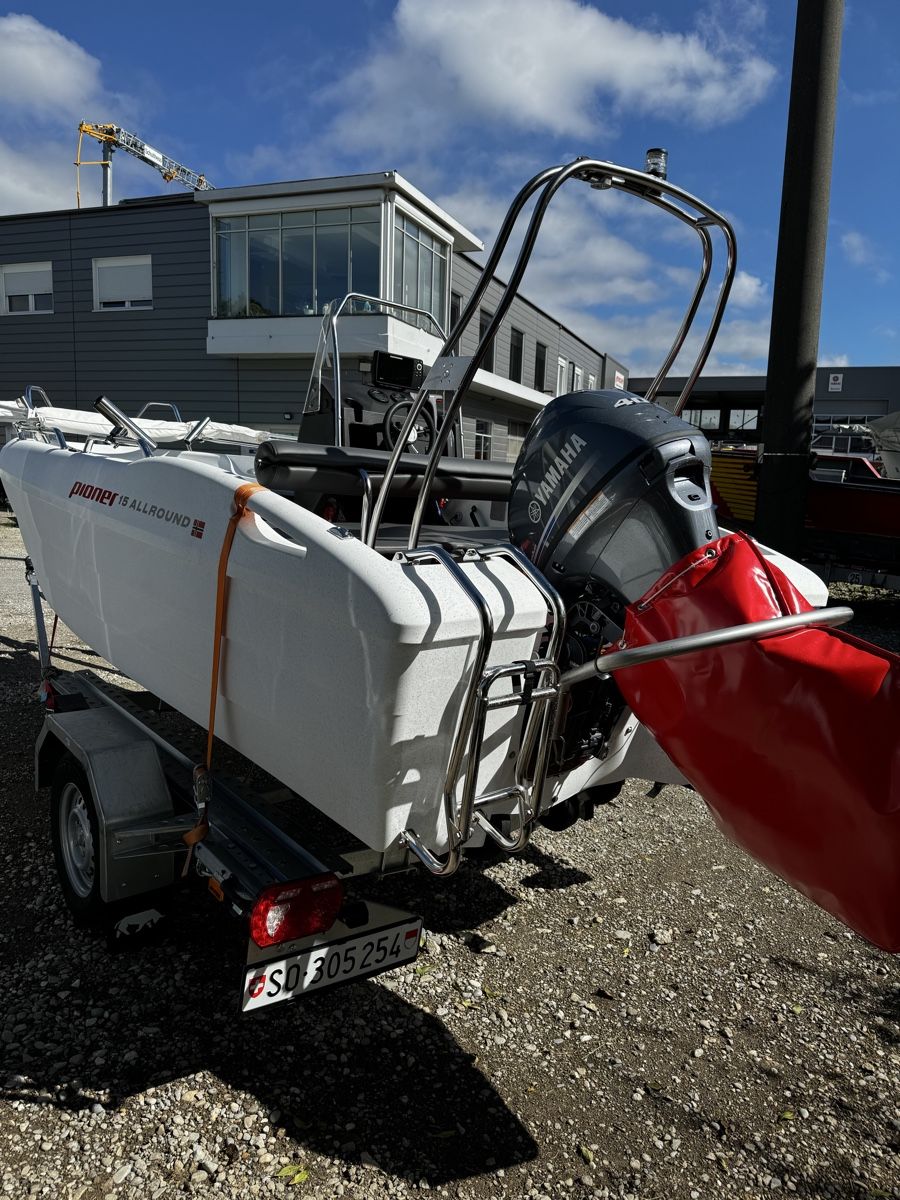 Barche: Motorboot Pioner neuwertig mit Trailer – Usato da Solothurn venduto da Eduka72 2