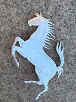 Ferrari Pferd Emblem / Logo Chrom Vintage