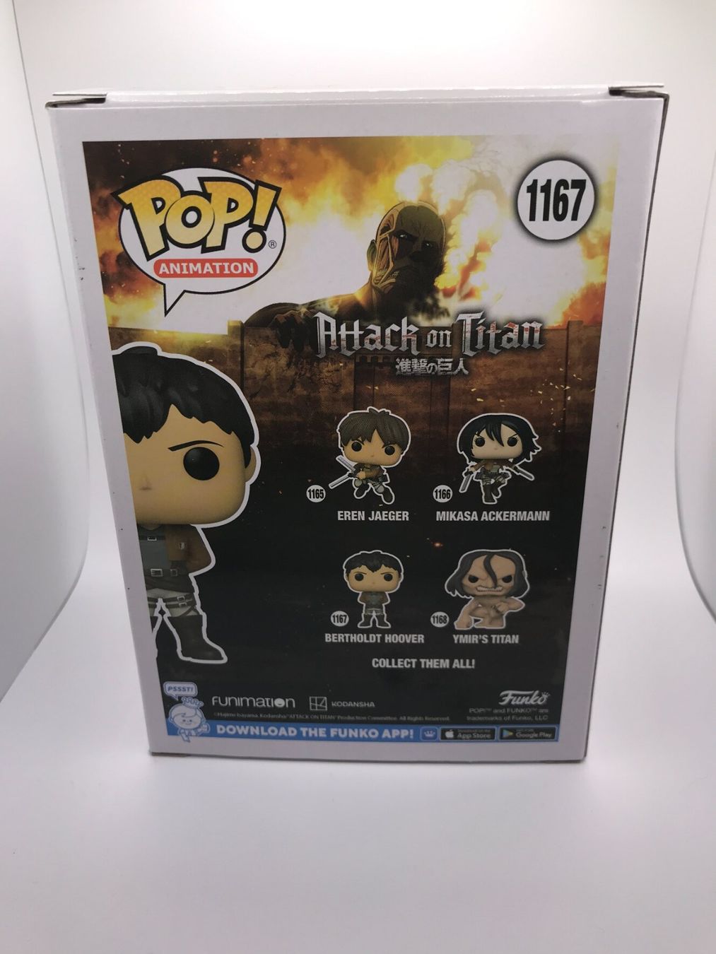 Funko Statuette: Funko POP - 1167 - Bertholdt Hoover - Attack on Titan – Nuovo e nell'imballaggio originale da Allschwil venduto da Bullach 1