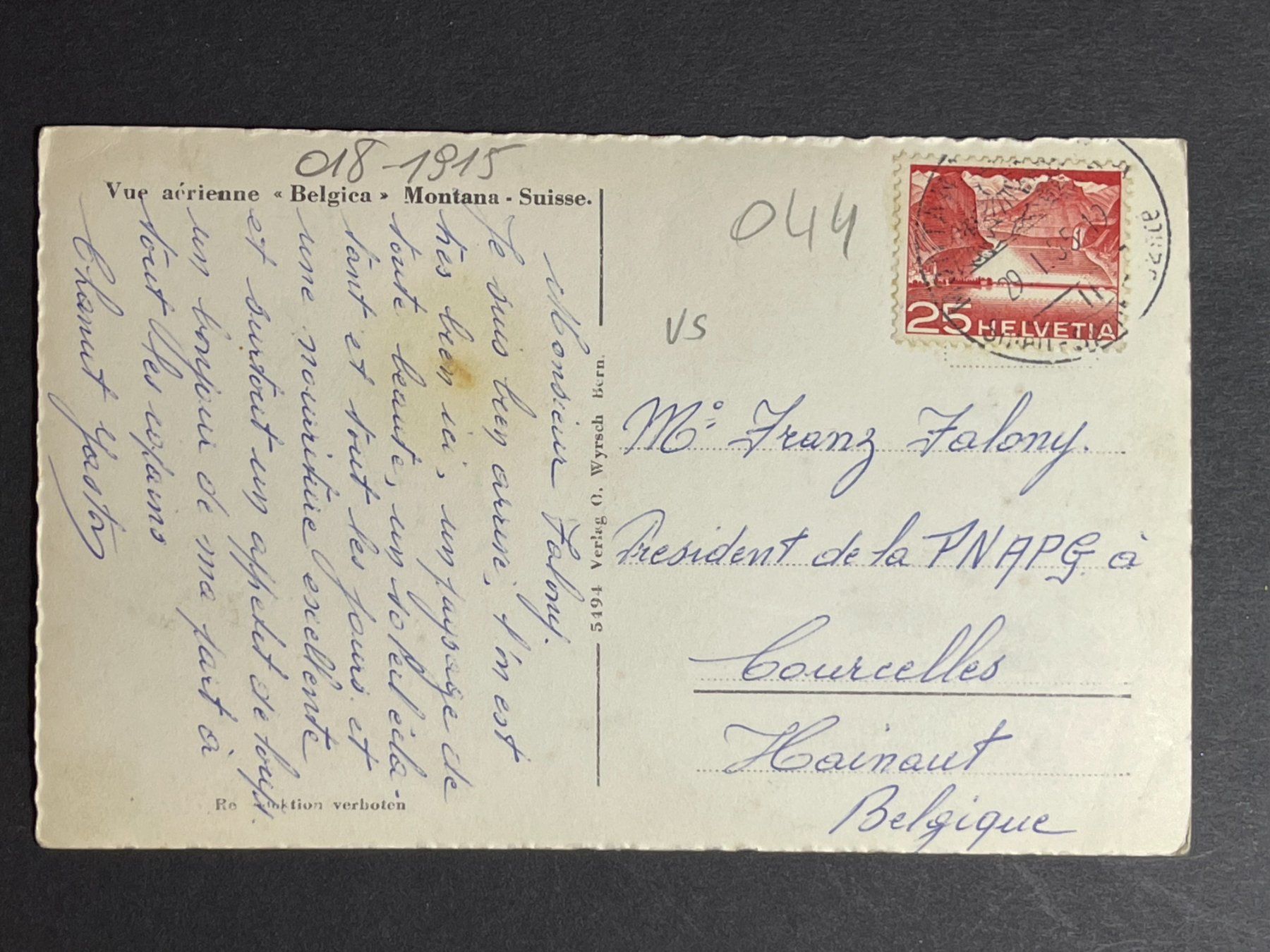 Cartes postales: Flugaufnahme Montana – D'occasion à Steg VS par _vinci_ 1
