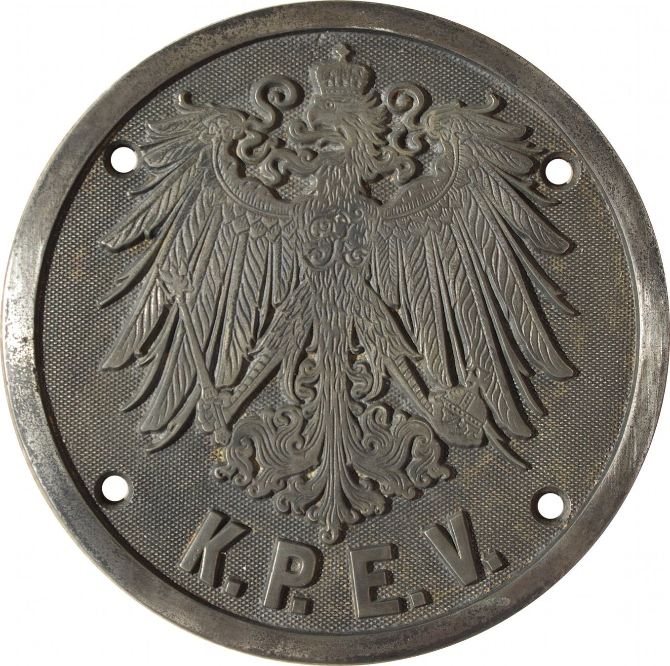 Schilder: KPEV Eigentumgsschild 1900 Lokschild Original – Gebraucht aus Schlatt ZH von Eiger73