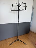 Notenständer Metall schwarz höhenverstellbar zusammenlegbar