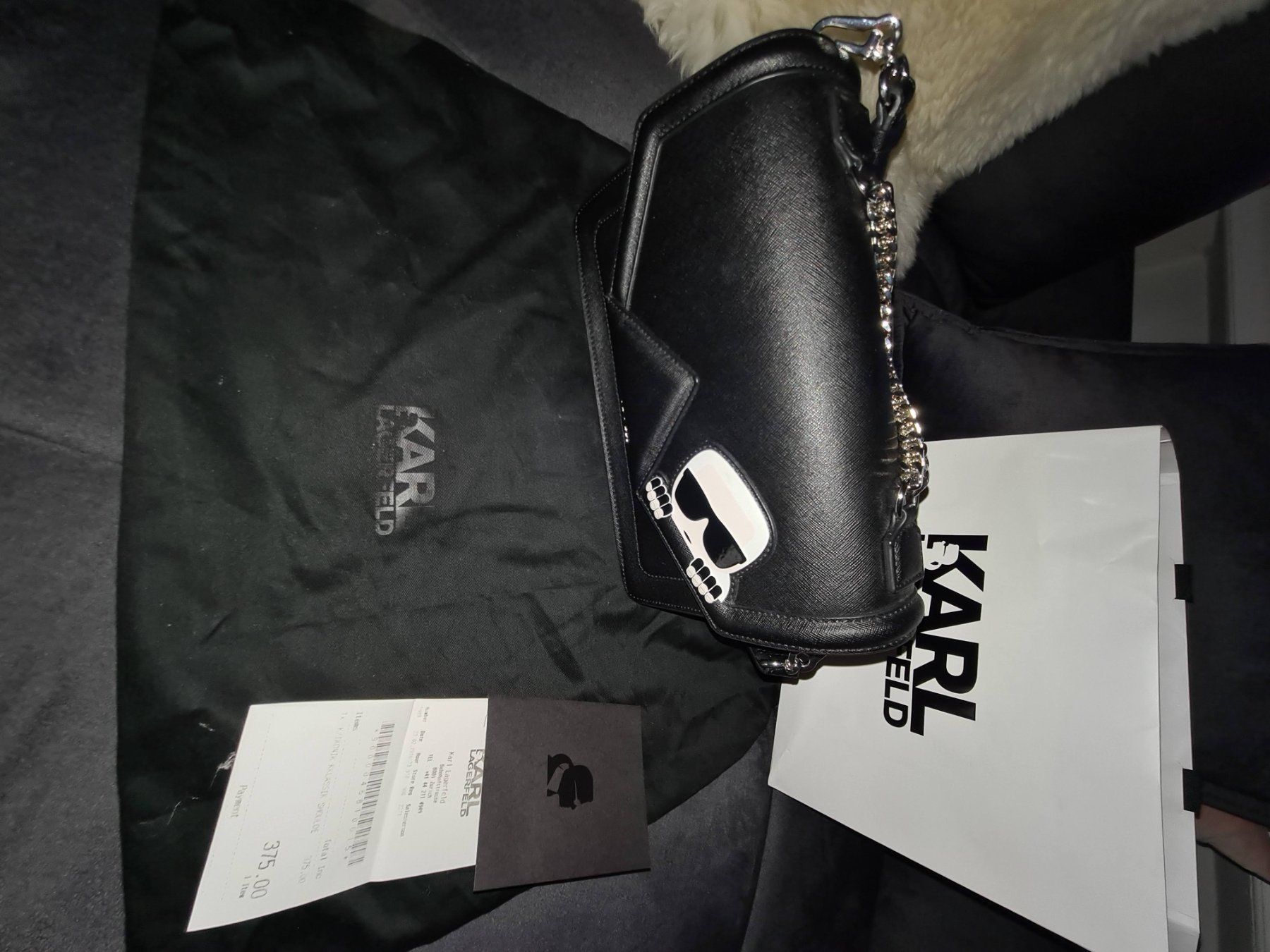 Taschen für Damen: Karl Lagergeld Leather Bag- NEW – Neu und originalverpackt aus Küsnacht ZH von SusapP 1