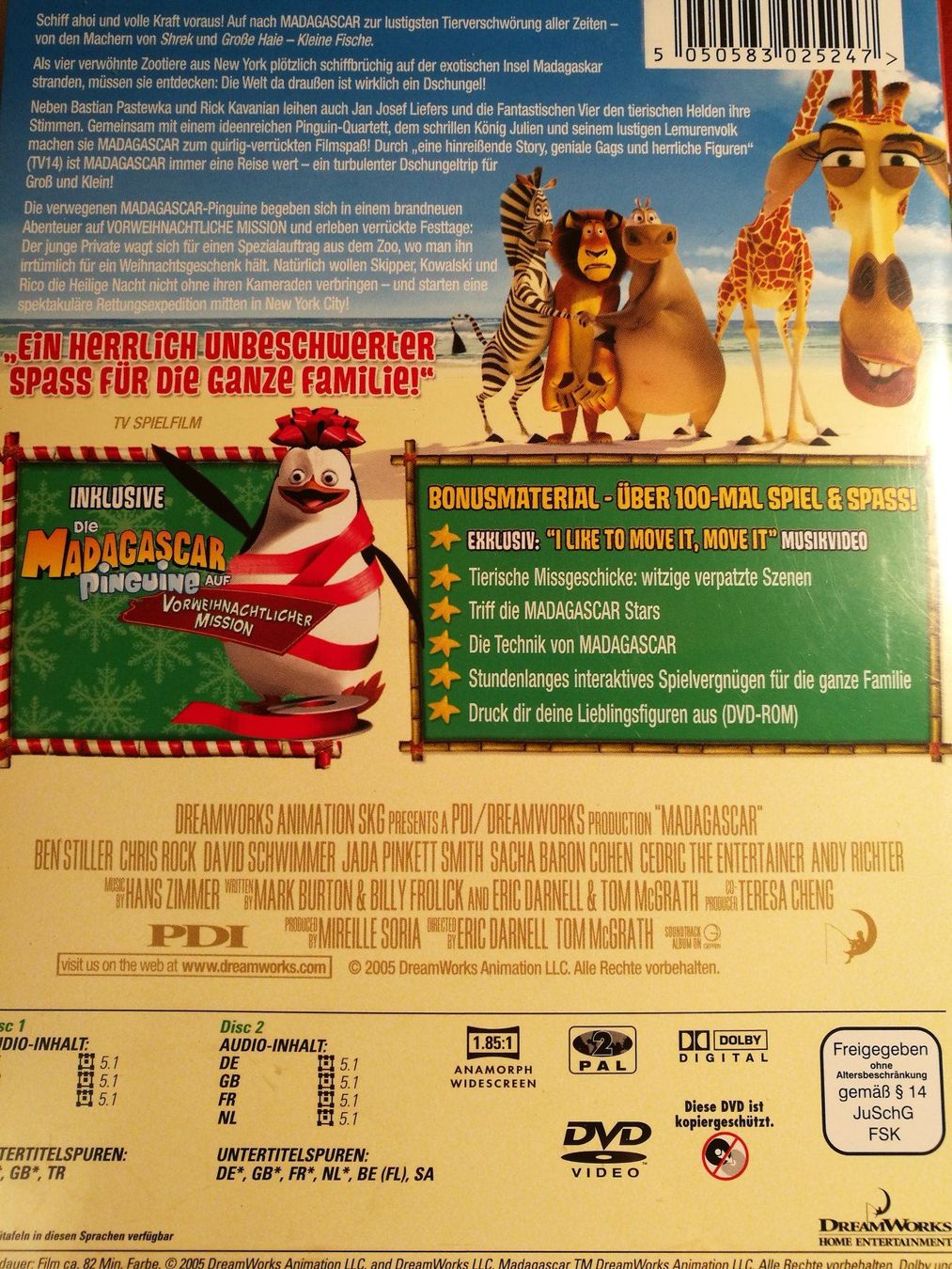 Tutti i DVDs: Madagascar Special Edition 2 DVDs – Nuovo (secondo la descrizione) da Horn venduto da sonjamenzi 1