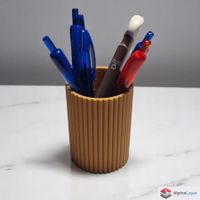 3D Printed Pen Holder Desk Organizer Orange
