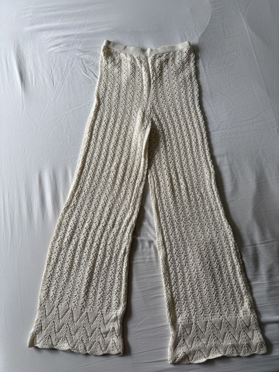 Pantaloni: Hosen gehäkelt weiss, Grösse S – Nuovo (secondo la descrizione) da Zürich venduto da Sera.13