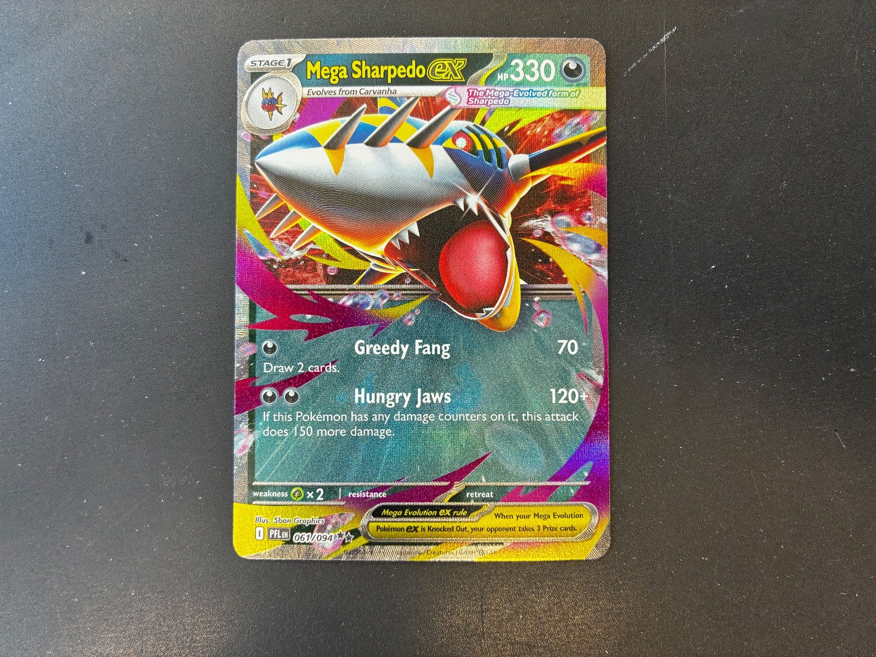 Pokémon Cartes à collectionner: Mega Sharpedo EX 061/094 - Phantasmal Flames - en – Neuf (Voir description) à Hütten par yve_tf69