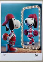 KeC: Snoopy & Snoopy-LA Cheer Leader, signiert 3/15