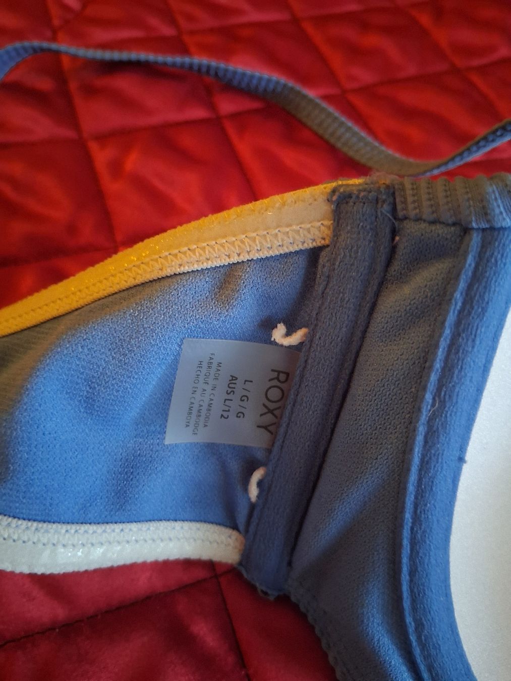 Roxy Costumi da bagno & Bikini: Roxy Damen Bikini Top, Grösse L, Blau – Nuovo (secondo la descrizione) da Tamins venduto da LisaMorpurgo 3