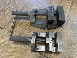 Schraubstock 2 Stck. Stahl maschinell nutzbar gebraucht