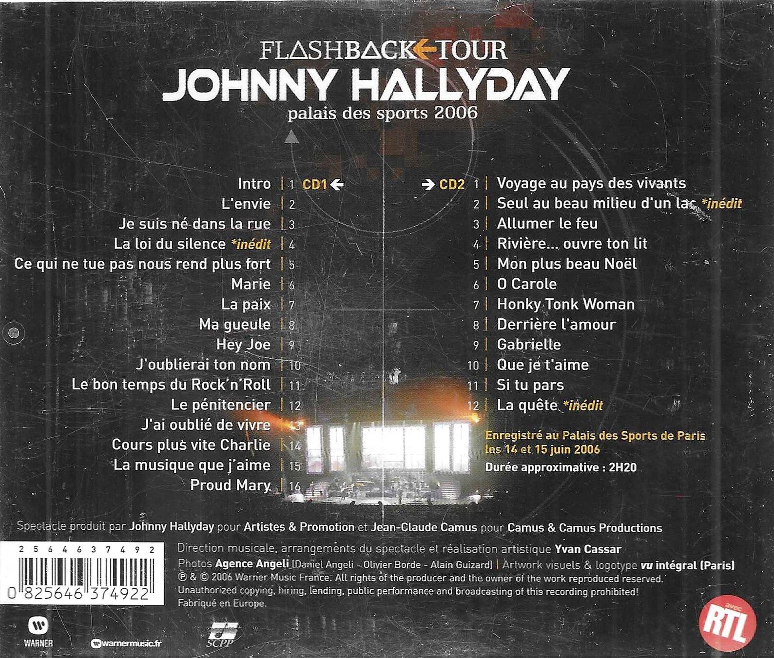 CDs: Johnny Hallyday 2 CD's - Flashback Tour – Gebraucht aus Savagnier von Ne2065 1
