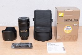 Nikon AF-S Nikkor 24-70mm f/2.8G ED +Nikon-Service +OVP DSLR