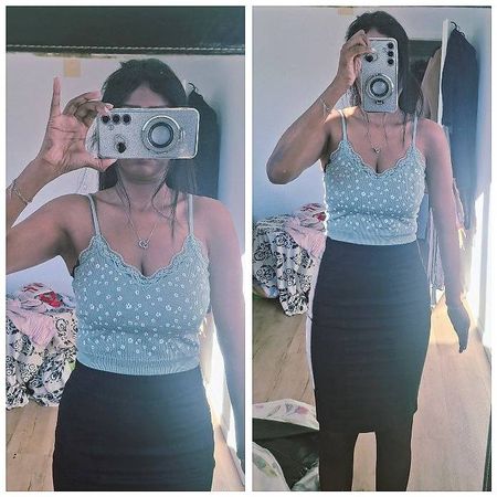 Günstig Porto!!! 34/36 Cropped top vert pale neuf PRIMARK