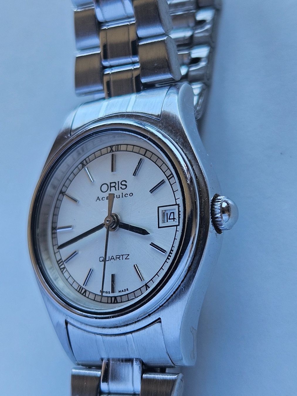Oris Orologi: 550 Oris Acapulco Date Quartz Damenuhr – Usato da Berikon venduto da mmm21 2