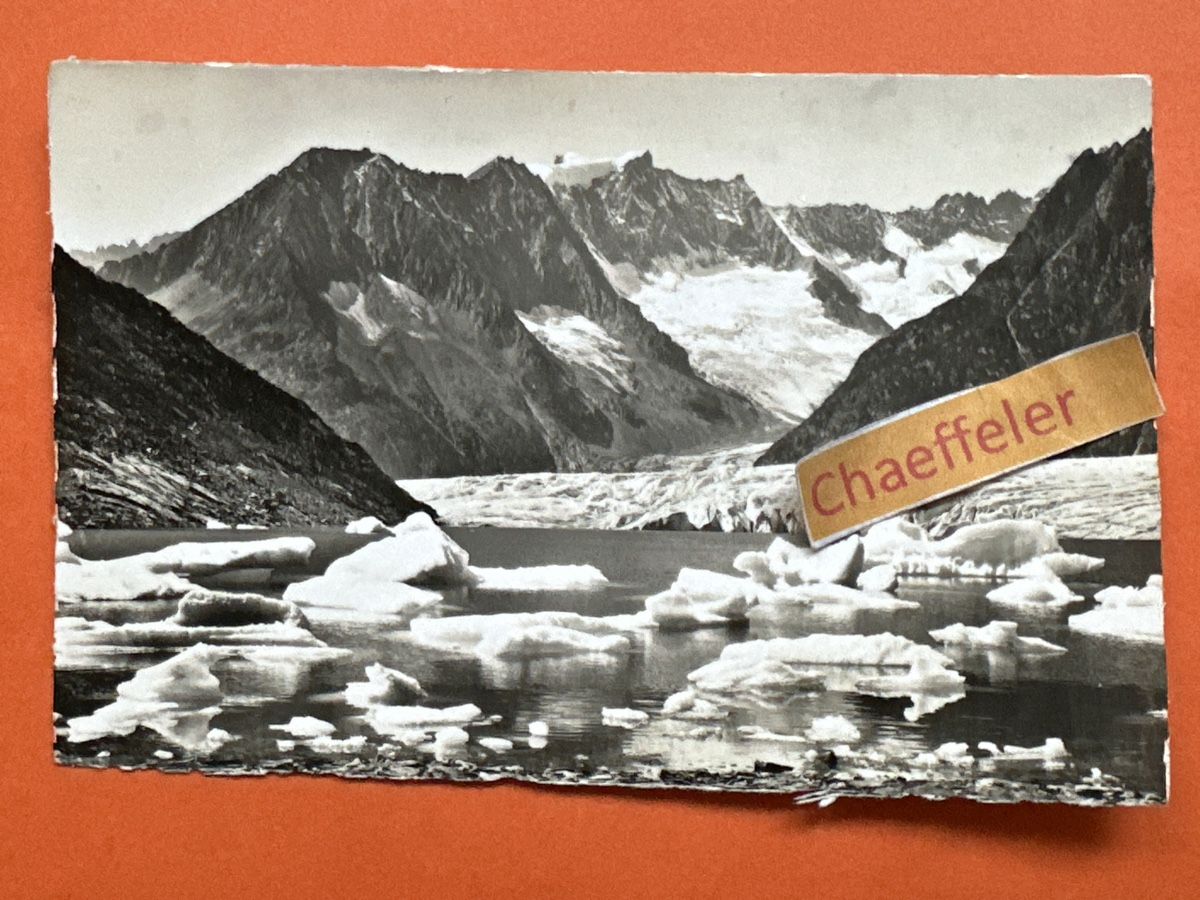 Cartoline postali: 5014 Der Märjelensee am Gr. Aletschgletscher – Usato da Zürich venduto da Chaeffeler