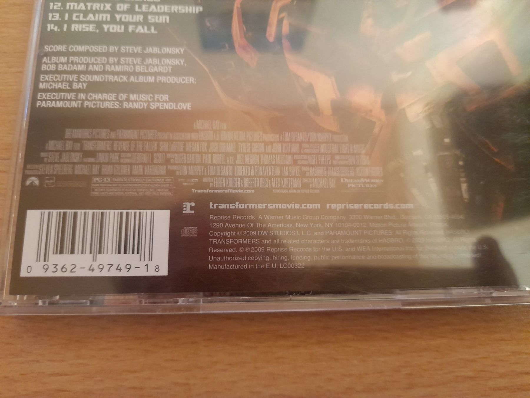 Transformers 2 - Revenge of the Fallen CD Soundtrack 🎵🎶 (Gebraucht) in ...