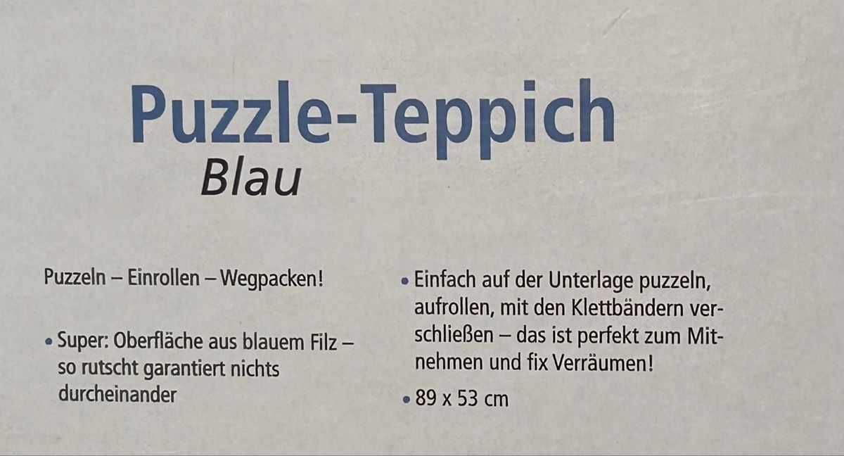 Puzzle: Puzzle-Teppich neuwertig NP. 19.95 – Nuovo (secondo la descrizione) da Winterthur venduto da stella67 1
