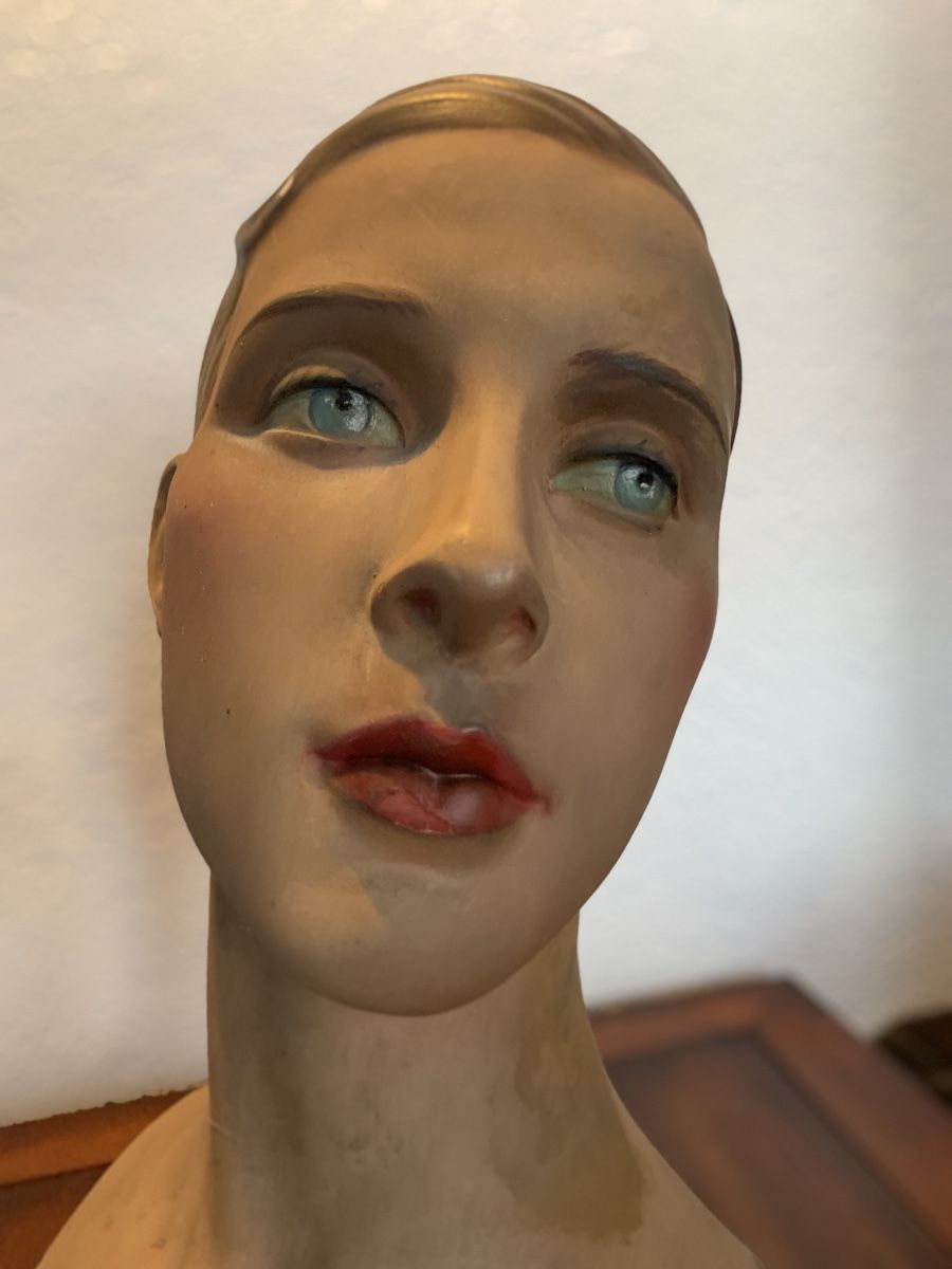 Sculture & Statue: Grosse antike  Original Art Deco Büste – Usato da Rothrist venduto da Oddymanliane 2