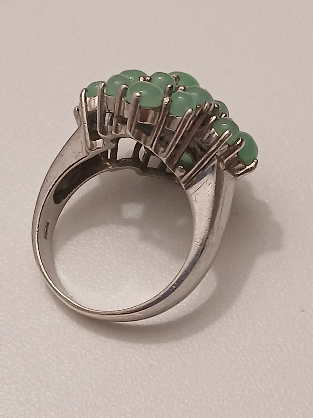 Anelli: Jade Ring Silber massiv – Usato da Eschenbach SG venduto da baradunja