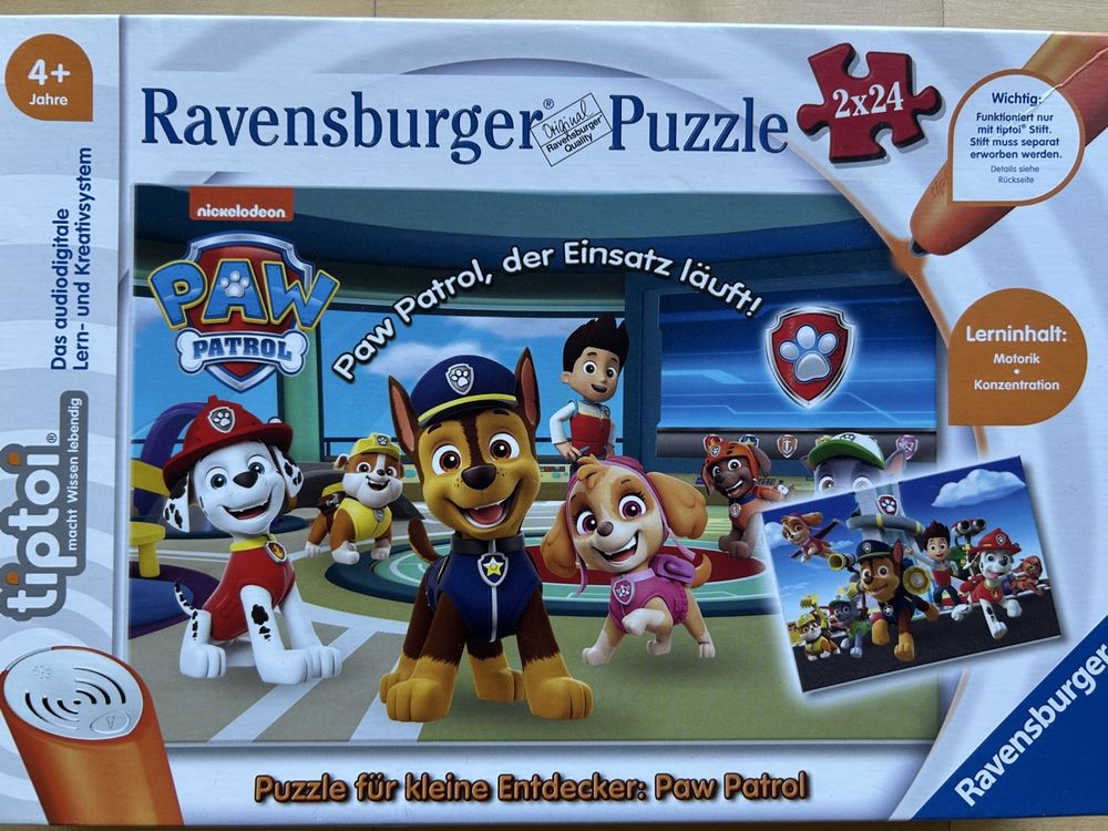 Ravensburger Puzzle 2x24 Teile Paw Patrol - Einsatz läuft! (Gebraucht ...