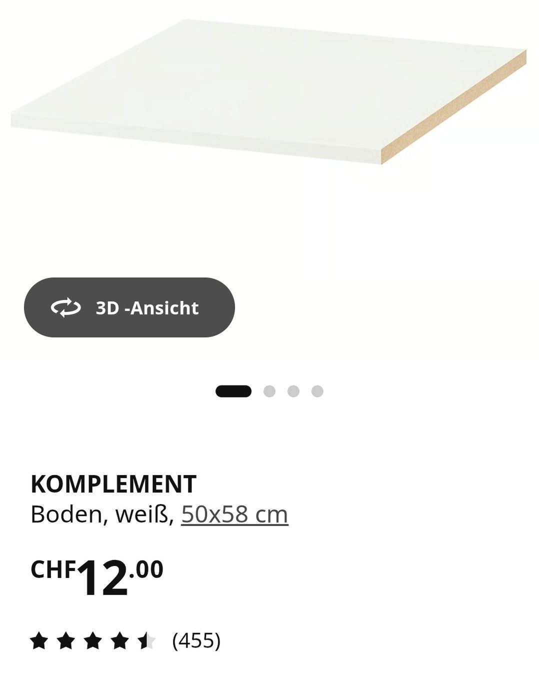 Ikea Schränke: Element IKEA blanc pour armoire. – Neu und originalverpackt aus Zürich von Anthia