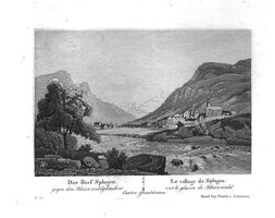 Splügen  Aquatinta