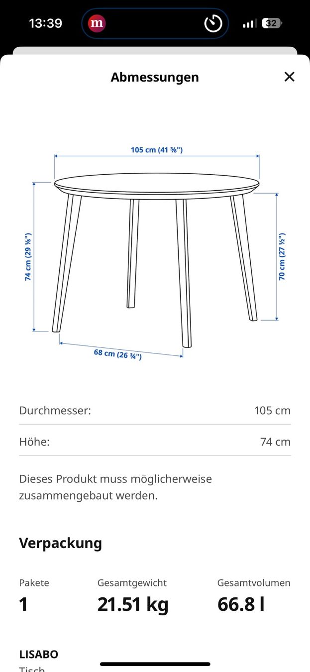 Ikea Tables: Tisch - erst 1 Jahr alt – D'occasion à Luzern par noe_8lwp 2