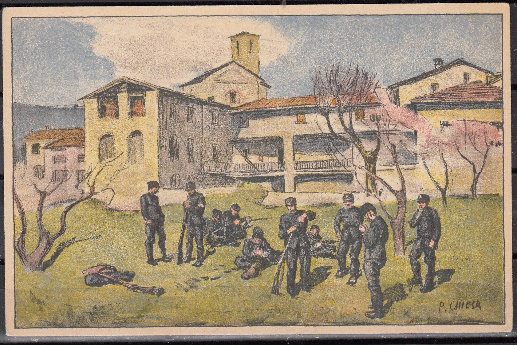 Tutti i francobolli: Einheitskarte 1.Wk P.Chiesa – Usato da Herrliberg venduto da Lfrifda
