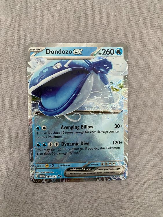 Pokémon Destined Rivals / Dondozo ex 066/182 EN (Neu (gemäss ...
